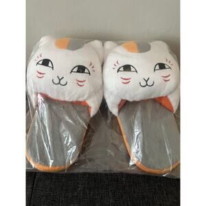 Natsume’s Book Of Friends Nyanko Sensei Slipper And Rug Set Brand New